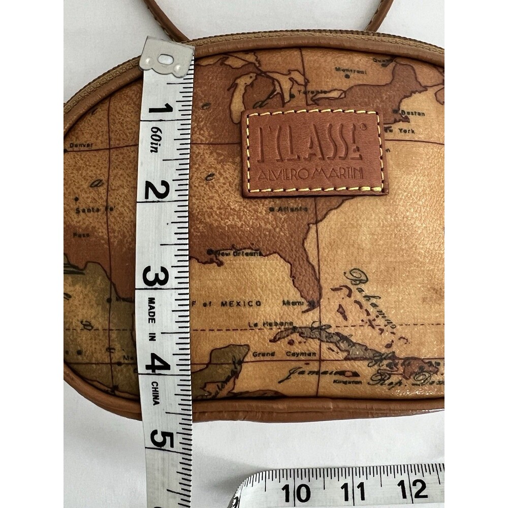 Alviero Martini Globe Print Mini Crossbody Bag - Picture 9 of 11